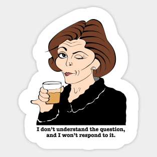 ARRESTED DEVELOPMENT CHARACTER FAN ART Sticker